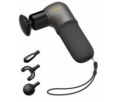 NAIPO MGPC-002 černá / Masážní pistole / 4 nástavce / 5 úrovní intenzity / USB