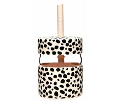 Neon Kactus Dětská sklenice s brčkem 230 ml leopard