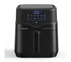 Salente HotAir černá / Horkovzdušná fritéza 2v1 / 4.3 l / 80-200°C / 8 programů