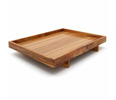 Bredemeijer Wazuka Servírovací tác hnědá / 400 x 300 x 62 mm / akácie