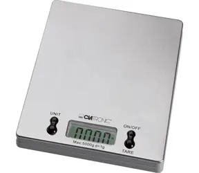 Clatronic KW 3367 stříbrná / Kuchyňská váha / do 5 kg / doprodej