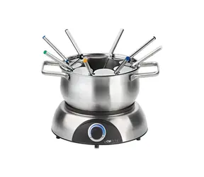 Clatronic FD 3783 stříbrná / Fondue set / 1400W / 1.2L / pro 8 lidí