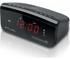 Muse M-12CR černá / Budík s rádiem / FM / PLL