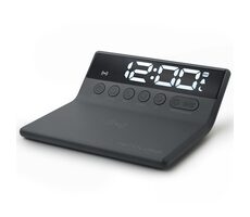 Muse M-168 WI černá / Budík s bezdrátovou nabíječkou / 5W 