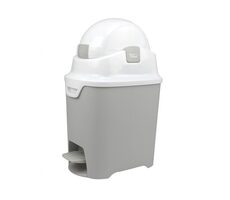 DiaperChamp Koš na pleny ONE Handsfree Silver / Rozměry: 55 x 27 x 22 cm