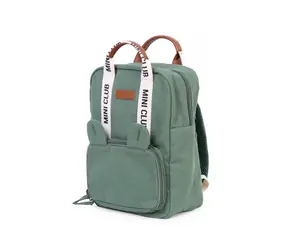 Childhome Dětský batoh Mini Club Signature Green / Rozměry: 32 x 23 x 10 cm