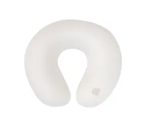 KikkaBoo Cestovní polštářek z paměťové pěny Airknit White / od 12 měsíců