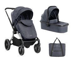 KikkaBoo Kočárek Kara 2v1 Grey / od 0 měsíců