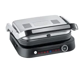 Severin KG 2395 stříbrná / Elektrický gril / 2000W / grilovací plocha 31.3 x 24.5 cm / doprodej