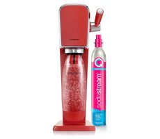 SodaStream Art červená / výrobník sody / bez BPA / 1x láhev 1 L / 1x CO2 plyn