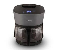 Lauben Glass&SteamAir Fryer 4500BG černá / Horkovzdušná fritéza / 1300 W / 4.5 l / 8 programů / 60-200°C 