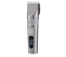 Mesko MS 2843 šedá / Aku zastřihovač vlasů / IPX6 / provoz až 180 min / LED displej / 4 nástavce