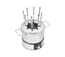 WMF Lono 04.1513.0011 stříbrná / Fondue / 1400W / 1.2l / 8 vidliček
