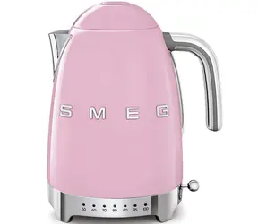 SMEG KLF04PKEU růžová / Rychlovarná konvice / 1.7L / 2400W / kabel 1 m