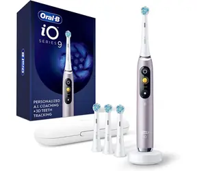 Oral-B iO Series 9N Rose Quartz / Elektrický zubní kartáček / magnetické iO / 7 režimů / AI / OLED