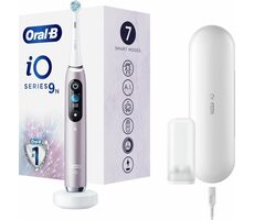 Oral-B iO Series 9 Rose Quartz / Elektrický zubní kartáček / magnetické iO / 7 režimů / AI / OLED