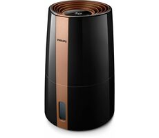 Philips HU3918/10 černá / Zvlhčovač vzduchu s technologií NanoCloud / 3 l / Zvlhčování 300 ml-h / kabel 1.6m