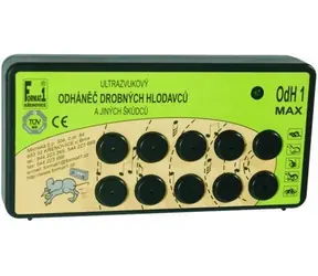 Format1 OdH1/Max bez Adaptéru - Tichý odháněč na myši & plašič kun pro dům a chatu / 200 m2 