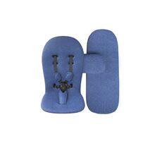Rozbaleno - Mima Startovní sada Xari 2G/3G Denim Blue / podložku s 5-bodovými pásy & lem na nánožník a matraci / rozbaleno