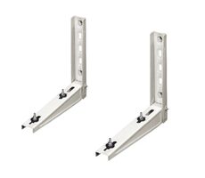 Nástěnná konzole MS118 540x400mm (1 pár) bílá / K upevnění klimatizační jednotky na fasádu / Nosnost: 140 kg