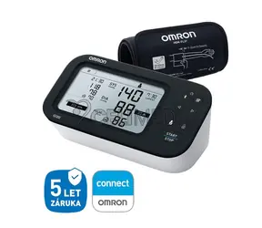 OMRON M7 Intelii IT Afib + ZDROJ / Digitální tonometr na paži / 3. řádkový displej / paměť pro dva uživatele 