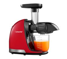 AMZCHEF 1501-RD červená / Pomalý odšťavňovač / 150W / 90 až 110 RPM 