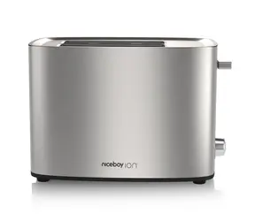 Niceboy ION Cruncher C4 stříbrná / Topinkovač / 850W / 2 sloty / 7 stupňů opečení