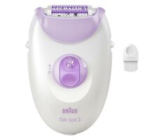 Braun SE3-000 Silk épil 3 fialová / Epilátor / 20 pinzet