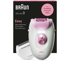 Braun SE3-031 Silk épil 3 růžová / Epilátor / 20 pinzet