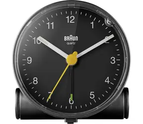 Braun BC01 černá / Klasický budík / 1x AA baterie