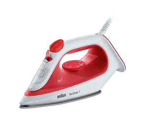 Braun TexStyle 1 SI1019RD červená / Napařovací žehlička / 1900 W / rychlé nahřívání