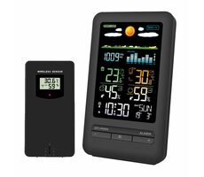 Solight TE87 meteostanice / barevný LCD / vnitřní/venkovní teplota a vlhkost / tlak / RCC