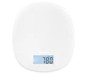SENCOR SKS 30WH bílá / digitální kuchyňská váha / max. 5 kg / funkce TARE / dotyk. tlačítka