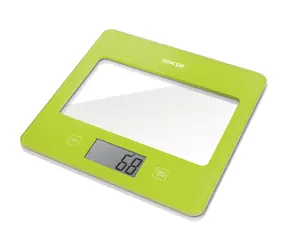 SENCOR SKS 5031GR zelená / digitální kuchyňská váha / max. 5 kg / funkce TARE / dotyk. tlačítka