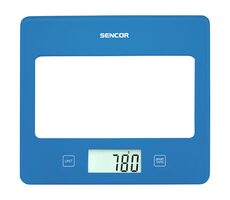 SENCOR SKS 5032BL modrá / digitální kuchyňská váha / max. 5 kg / funkce TARE / dotyk. tlačítka