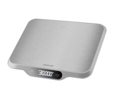 SENCOR SKS 7300 stříbrná / digitální kuchyňská váha / max. 30 kg / funkce TARE / nerez povrch