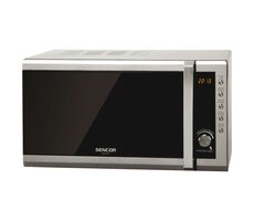 SENCOR SMW 6001DS stříbrná / Mikrovlnná trouba / 700W / 20L 