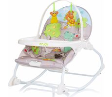 CHIPOLINO Dětské houpací křesílko Enjoy - dinosaurus / od 0 - 6 měsíců / do 9 kg