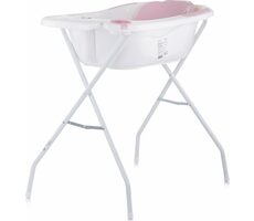 CHIPOLINO Vanička s podložkou a stojanem Vela 87cm Pink