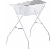 CHIPOLINO Vanička s podložkou a stojanem Vela 87cm Grey