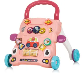 CHIPOLINO Chodítko interaktivní Funny Animals Pink