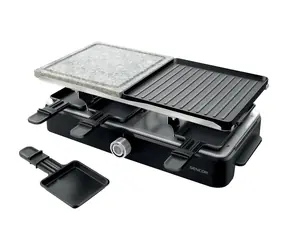 SENCOR SBG 0260BK černá / Rakletovací gril / 1400 W / 8 pánviček + 8 špachtlí