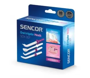 SENCOR SOX 007 Náhradní hlavice pro ústní sprchu bílá (4ks) / pro SENCOR SOI 2x