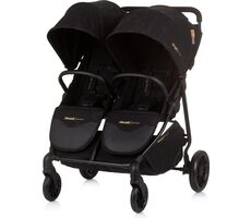 CHIPOLINO Kočárek pro dvojčata/nestejně staré děti Top Stars Obsidian / děti s hmotností do 15 kg