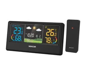 SENCOR SWS 4100 B Meteostanice / barevný LCD / bezdrátové čidlo