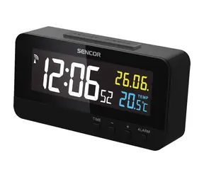 SENCOR SDC 4800 B černá / Digitální budík / LED displej / Teploměr