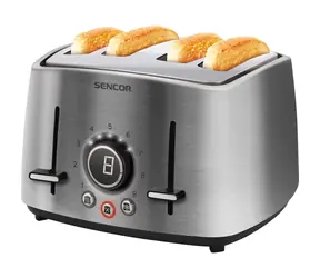 SENCOR STS 5070SS stříbrná / Topinkovač / 1600 W / 4 sloty 