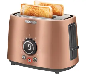 SENCOR STS 6056GD bronzová / Topinkovač / 1000 W / 2 sloty 