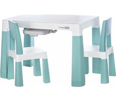 FreeON Plastový stolek s židlemi Neo bílá/zelená / od 3 do 9 let