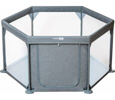 FreeON Dětská ohrádka Hexagon melanžově šedá / 0.5 - 2 let / do 15 kg